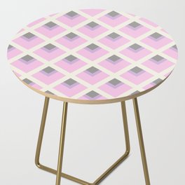 Pink geometry Side Table