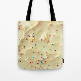 Vanilla Cake Frosting & Sprinkles  Tote Bag