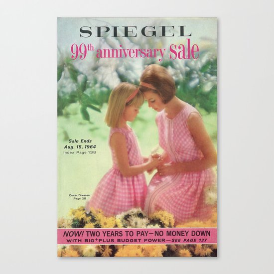1964 - 99th Anniversary Sale Catalog Cover Canvas Print
