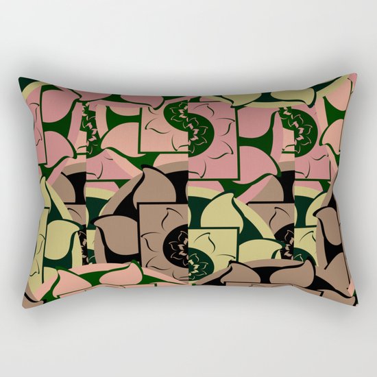 Floral pieces Rectangular Pillow