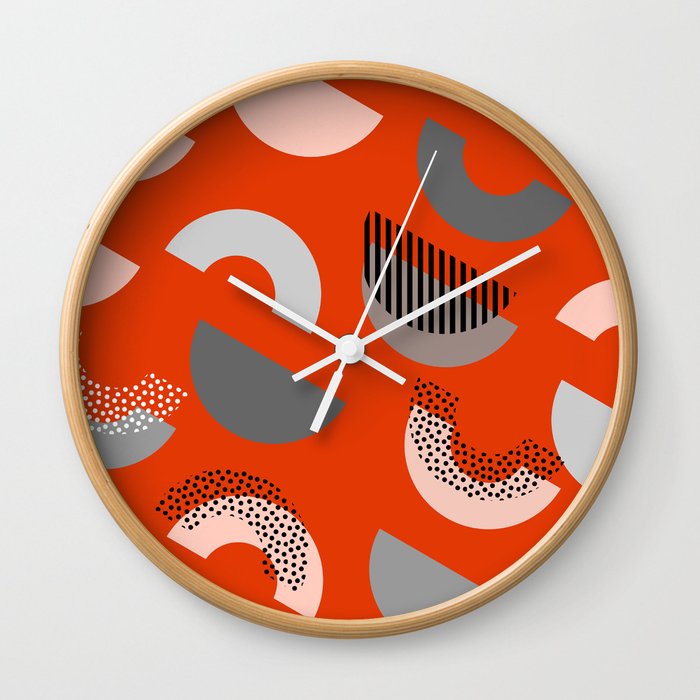 Half-circles Wall Clock