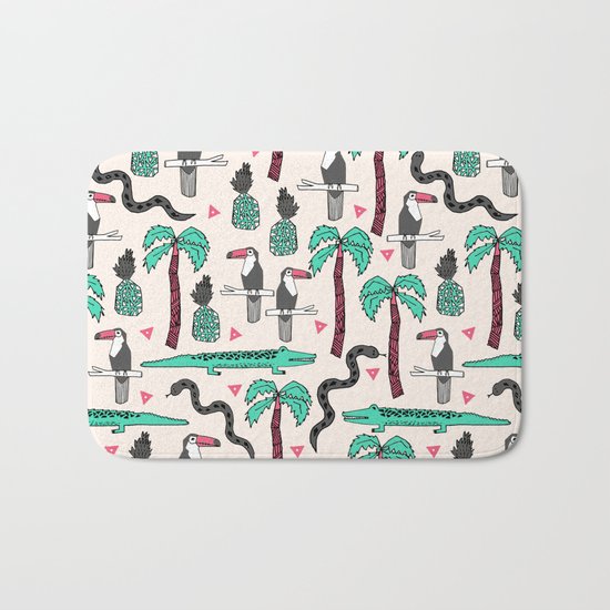 Tropical by Andrea Lauren Bath Mat