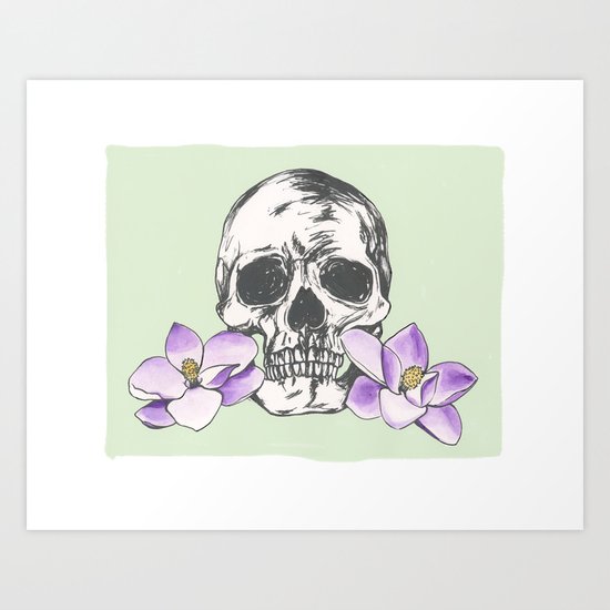 The softer skull Art Print