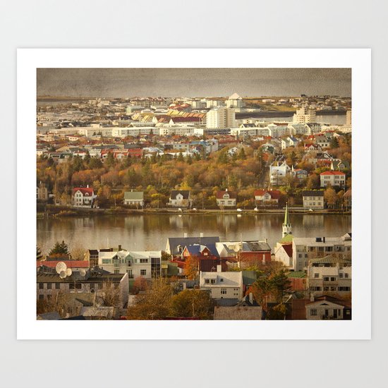 In the city Art Print