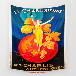 Vintage poster - La Chablisienne Wall Tapestry