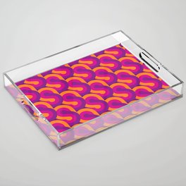 Retro S Pattern 1 Acrylic Tray