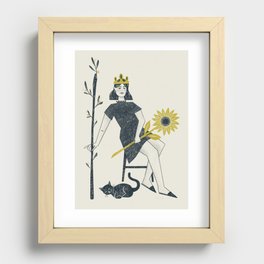 The Queen of Wands  Recessed Framed Print
