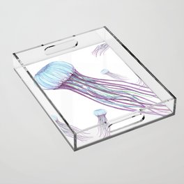 Jellyfish Pattern  Acrylic Tray