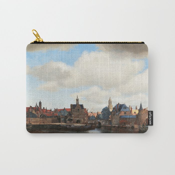 View of Delft, 1660-1661 by Johannes Vermeer Carry-All Pouch