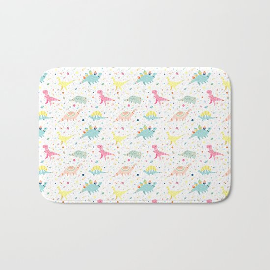 Dinosaur Pattern Bath Mat