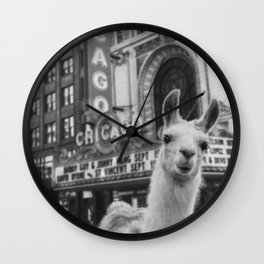 Chicago Llama Wall Clock