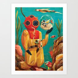 Fish Tank Art Print