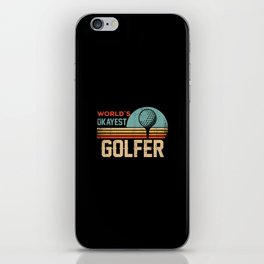 Worlds Okayest Golfer - Golfing iPhone Skin