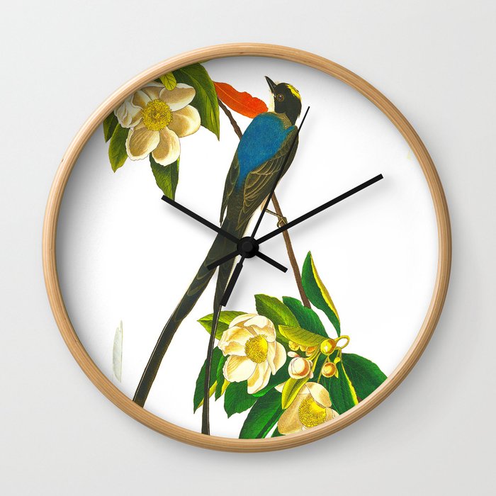 Fork-tailed flycatcher Bird Wall Clock