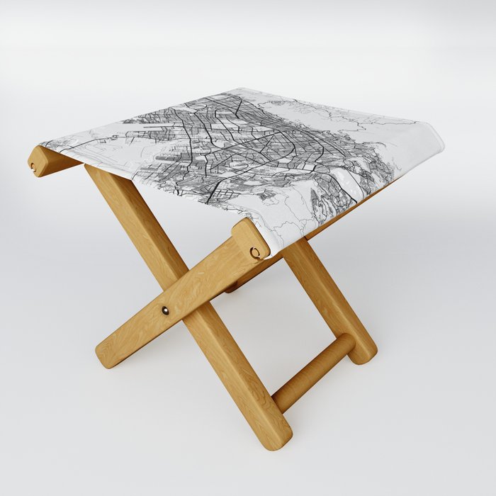 Bogota City Map of Colombia - Light Folding Stool