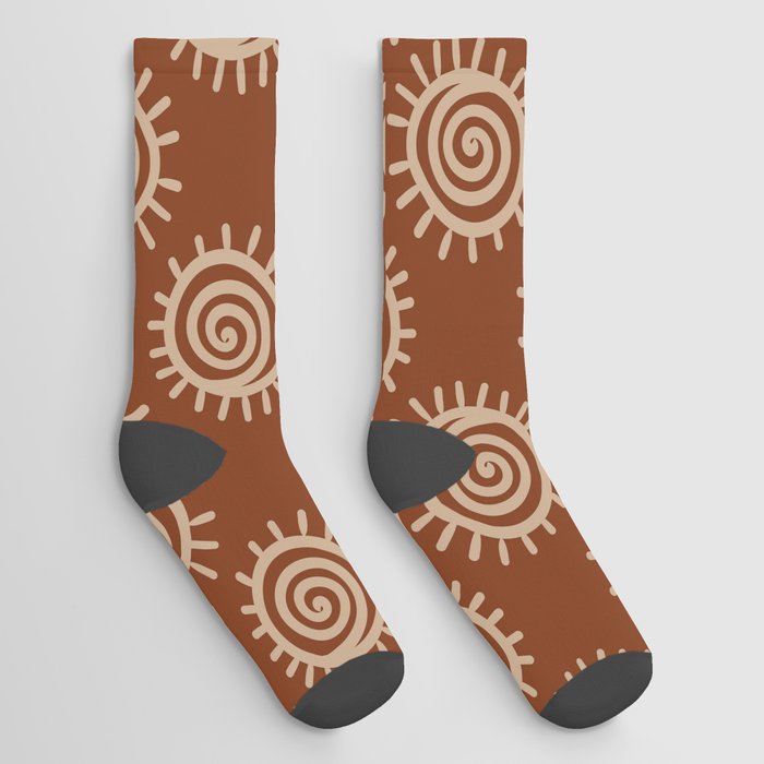 Shamanic healing symbol pattern 4 Socks