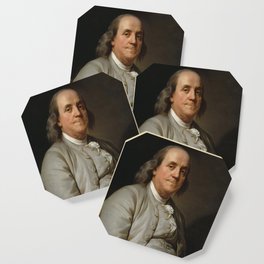 Benjamin Franklin Oil Painting Coaster