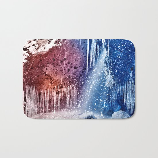 Acrylic Winter Stream Bath Mat