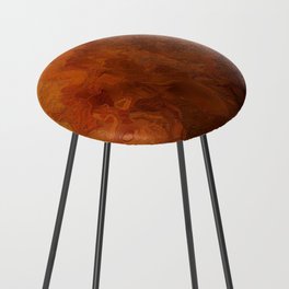 Amber Sunset Abstract Counter Stool