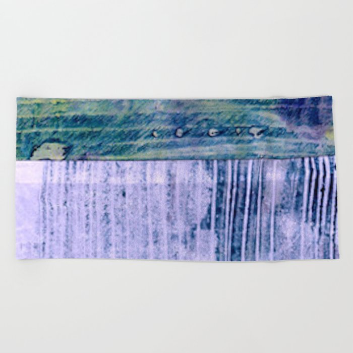 Modern Pinstripe Collage Beach Towel