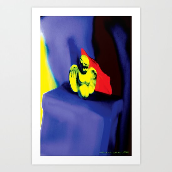 Lamentation in Blue, Yellow, and Orange Art Print