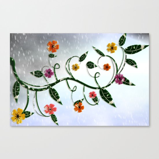 Winter Flowers Canvas Print