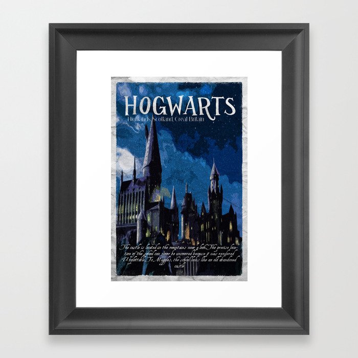 The best wizarding school Framed Art Print