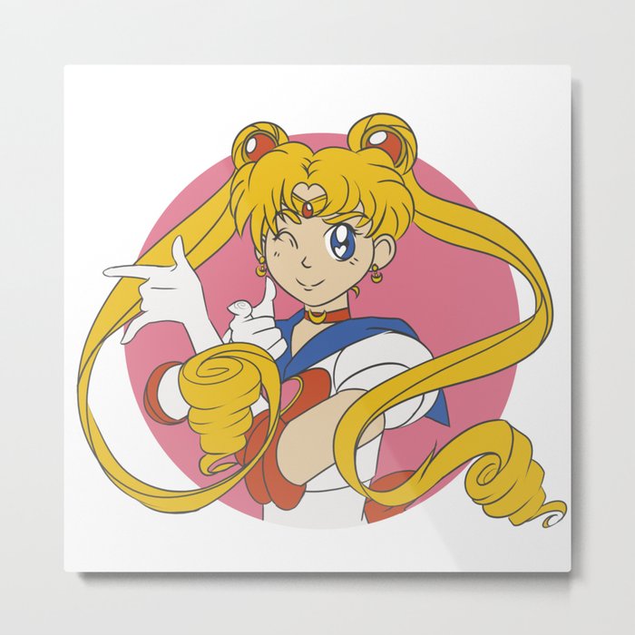 In the name of the moon I'll punish you! Metal Print