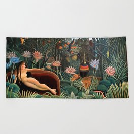 Henri Rousseau - The Dream Beach Towel