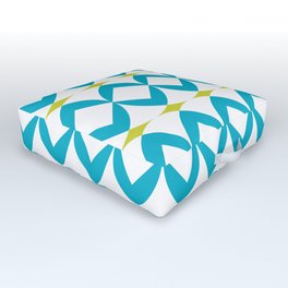 Poolside in Turquoise Outdoor Floor Cushion
