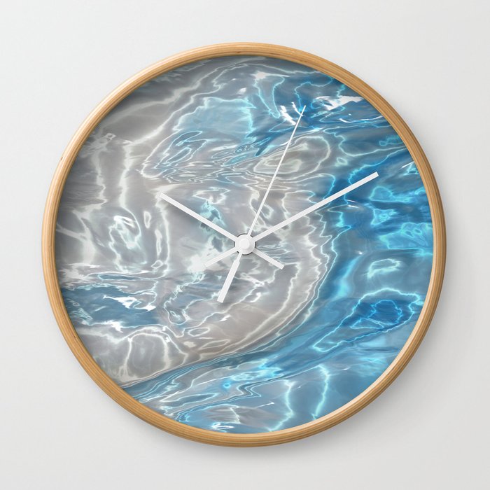 Water Blue Wall Clock