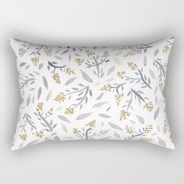 Lavender watercolor floral pattern Rectangular Pillow