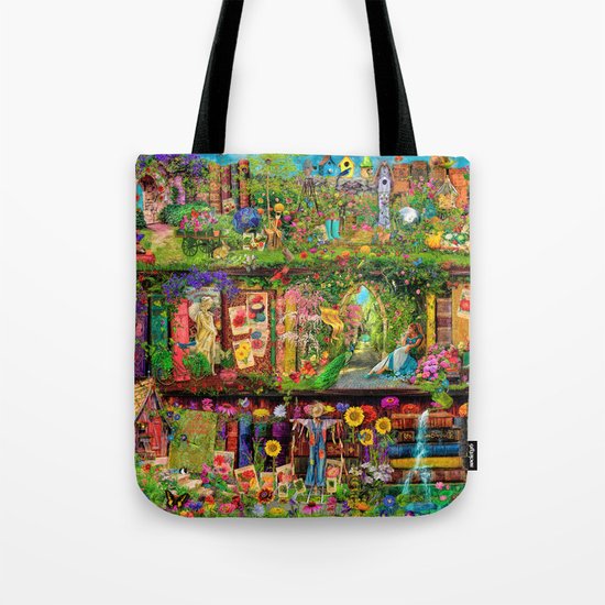 The Secret Garden Book Shelf Tote Bag