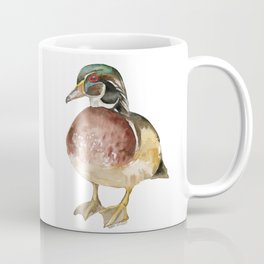 Wood Duck Watercolor Coffee Mug