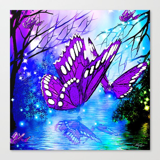 BUTTERFLY REFLECTIONS Canvas Print