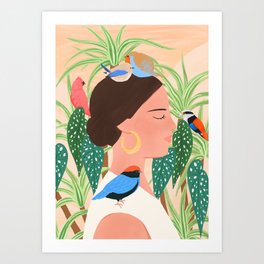 Bird Whisper Art Print