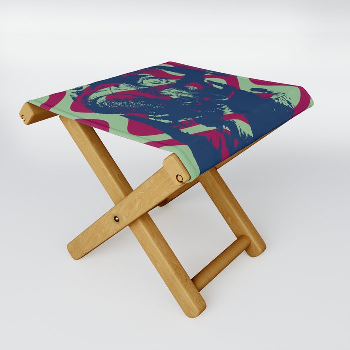 Pop art pug Folding Stool