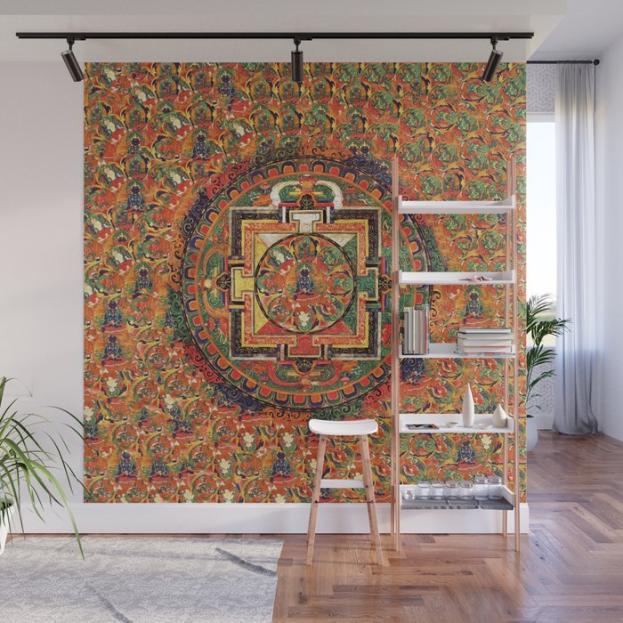 Buddhist Mandala DMT Transcendent Visions Wall Mural