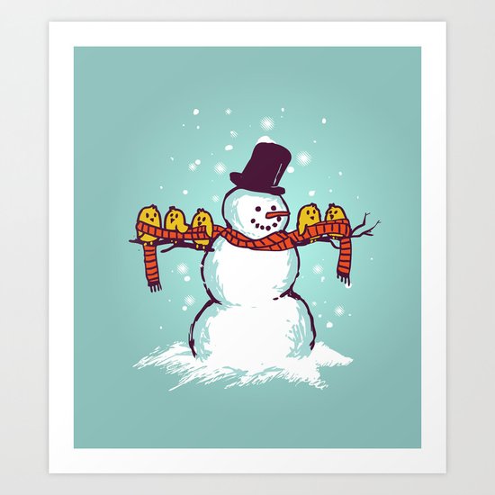 Sharing is caring (Winter edition) Art Print