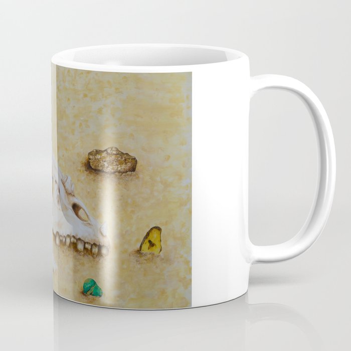 Dragon Fossil With Jewels Coffee Mug