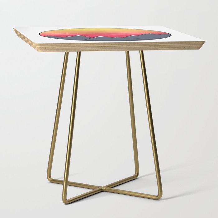Abstract Sunset Side Table