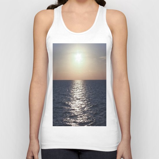 Sunset, Santorini Unisex Tank Top