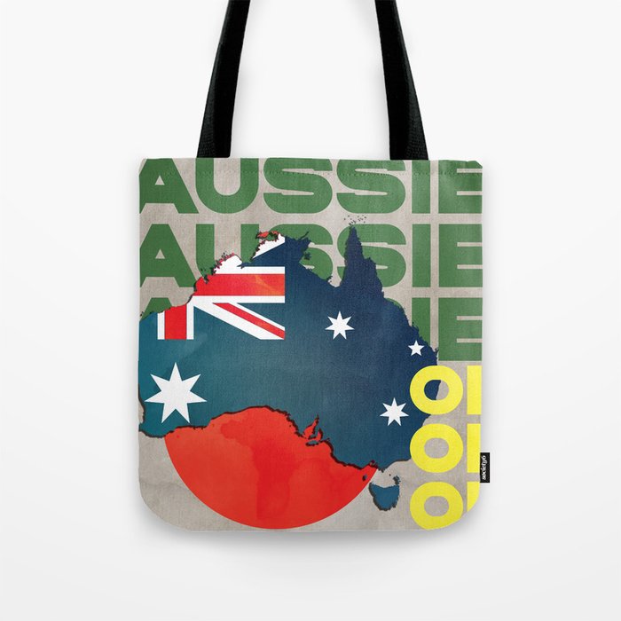 Vintage Team Australia Art Tote Bag