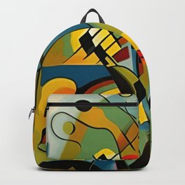 Kandinsky Style Shape Composition Backpack