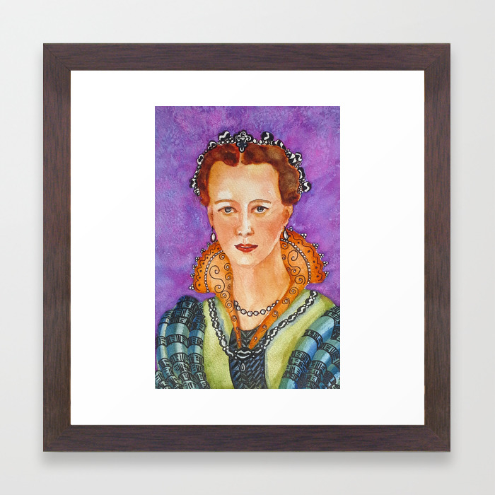 Beautiful Princess Framed Art Print By Agnesmclaughlin Society6