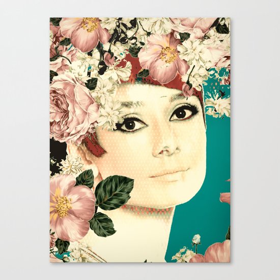 AUDREY HEPBURN 2 Canvas Print
