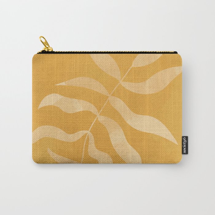 Mid Century Modern Spring Leaves Carry-All Pouch