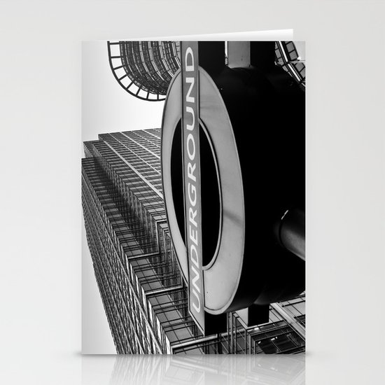Canary Wharf Underground Stationery Cards