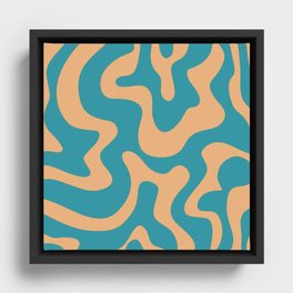 8 Abstract Swirl Shapes 220711 Valourine Digital Design Framed Canvas