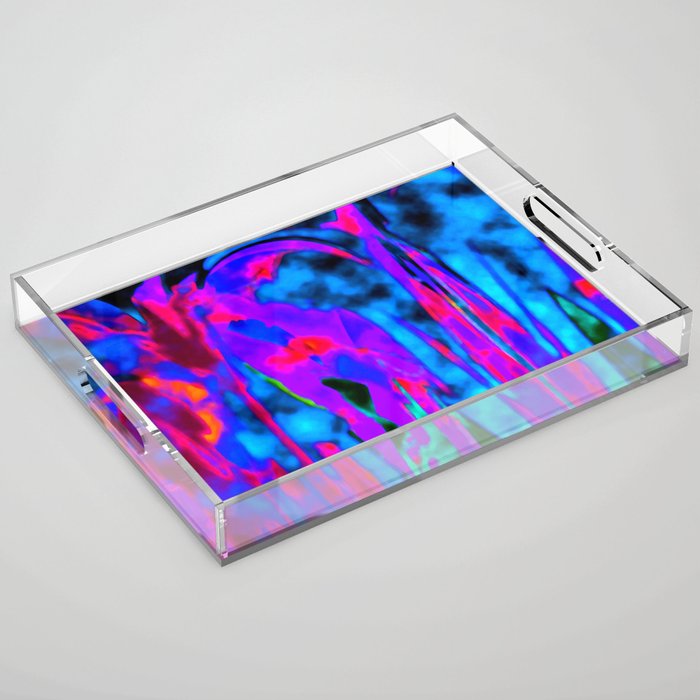 Electric Blue Night Glow Acrylic Tray